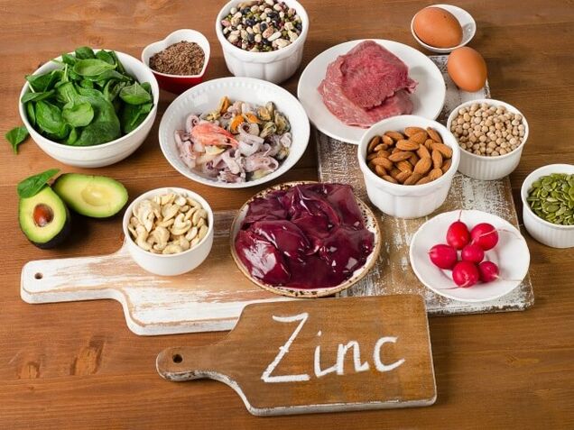 Produits avec du zinc